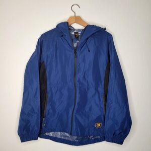 SJK Hydrotek Black/Blue Women's Rain  Jacket S/M